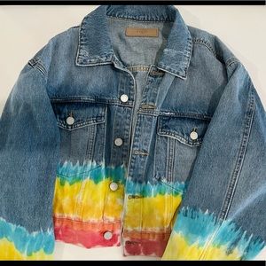 Tie Dye Denim Jacket
